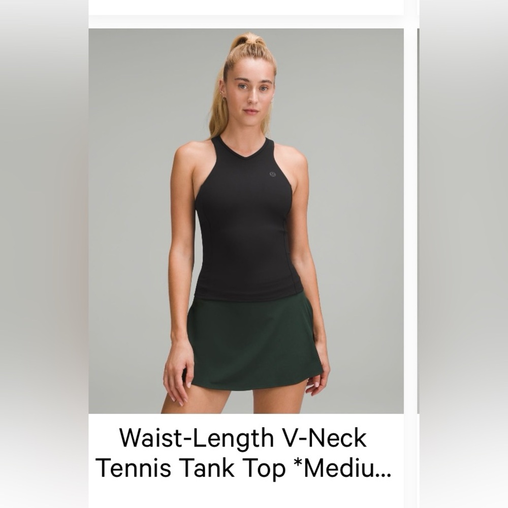lululemon waist  length tennis v neck top